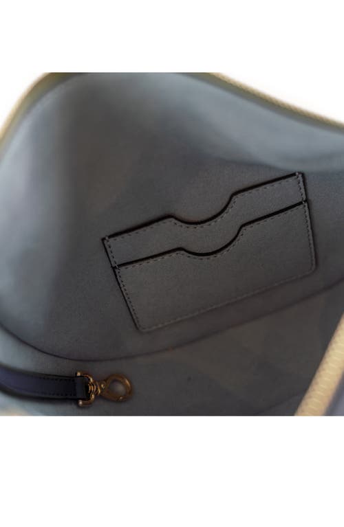 Senreve Mini Fortuna Smooth Leather Convertible Crescent Shoulder Bag