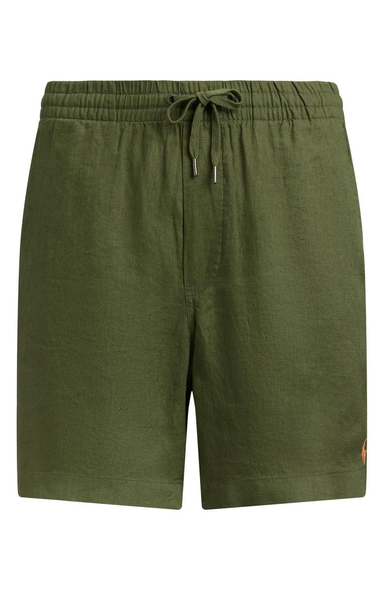 Polo Ralph Lauren Polo Prepster 6-Inch Drawstring Linen Shorts, Alternate, color, Garden Trail