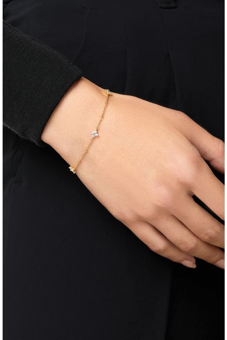 Lucy Star Station Bracelet, Alternate, color, GOLD / CLEAR