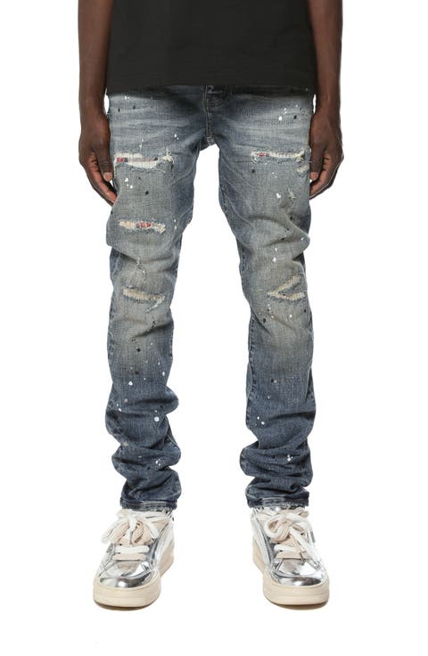 P001 Paint Repair Skinny Jeans