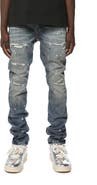 PURPLE BRAND P001 Paint Repair Skinny Jeans