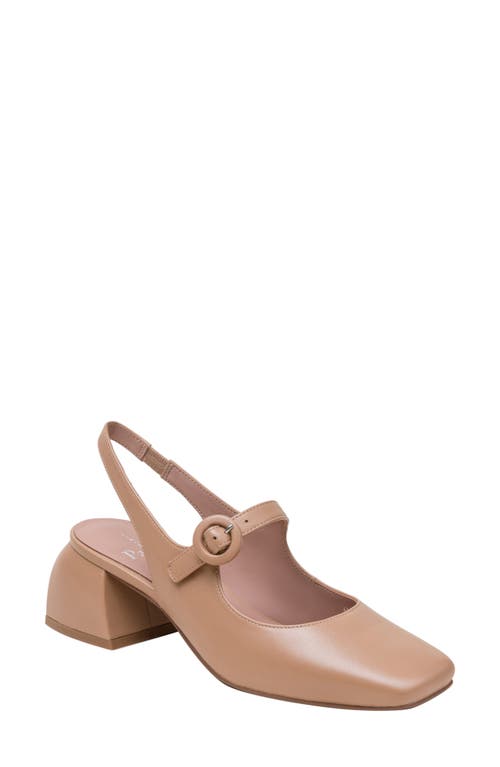 Linea Paolo Manu Slingback Mary Jane Pump in Desert 