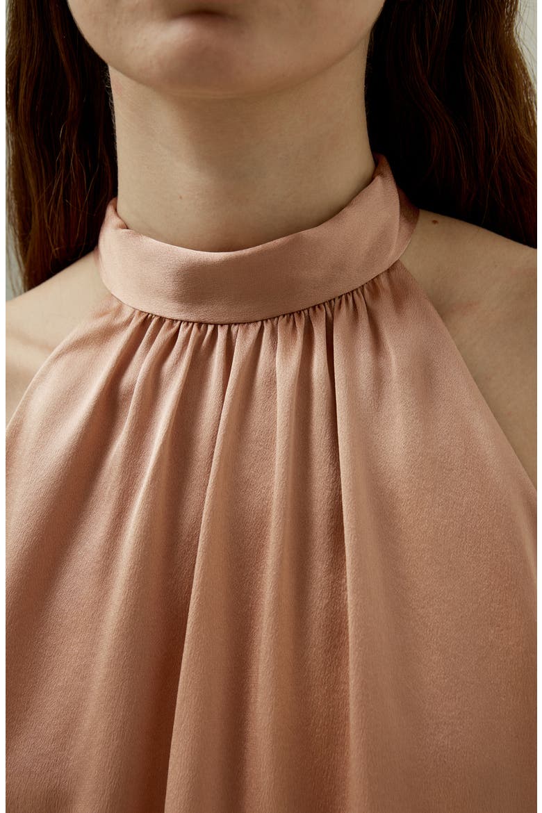 Women's Graceful Breeze Silk Halter Top, Alternate, color, Quartz Rose
