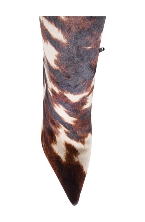 Steve Madden Nitro Genuine Calf Hair Knee High Boot In Brown