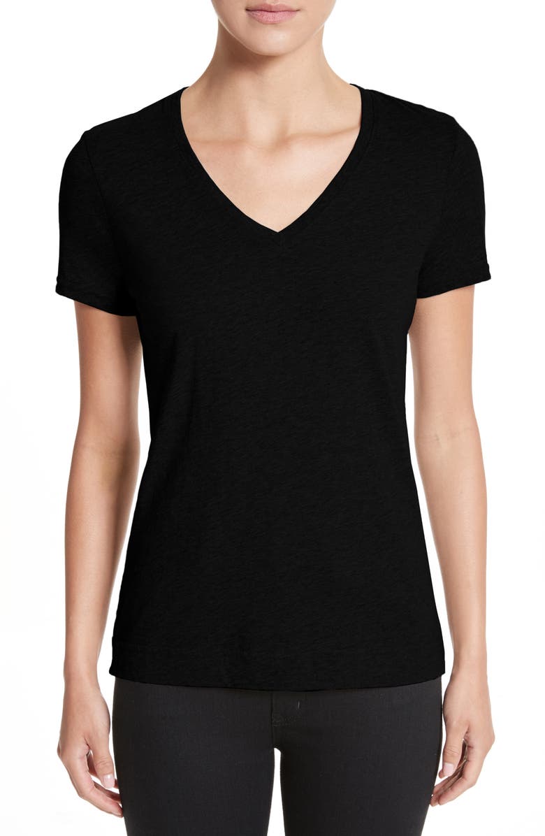Adam Lippes V-Neck T-Shirt, Main, color, 