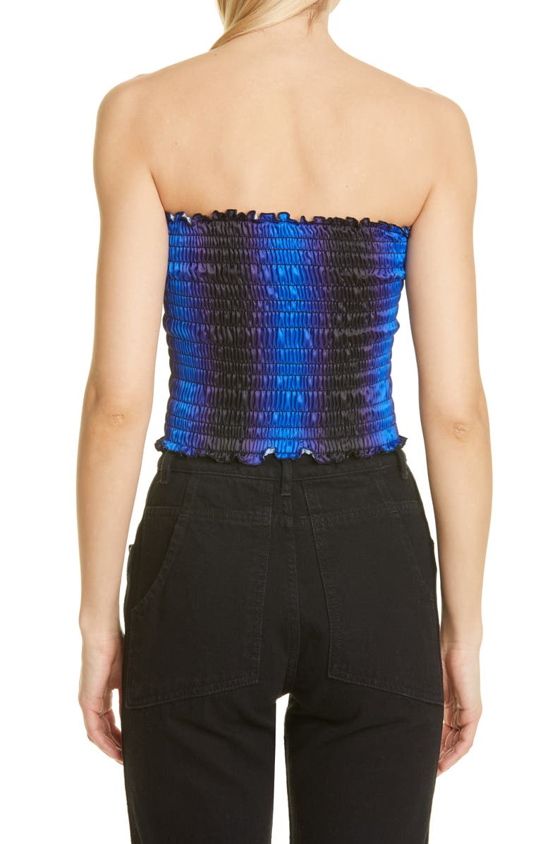 Amy Crookes Ombré Shirred Tube Top, Alternate, color, 