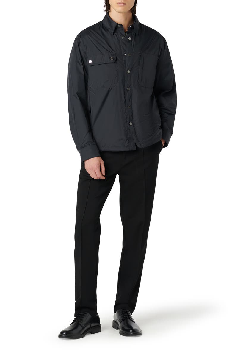 Bugatchi Water Resistant Nylon Shirt Jacket, Alternate, color,