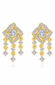 Simulated Diamond Drop Earrings