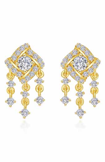 Simulated Diamond Drop Earrings