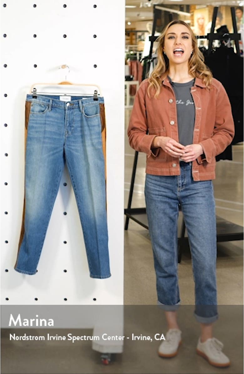 Le High Straight Side Panel Jeans, sales video thumbnail