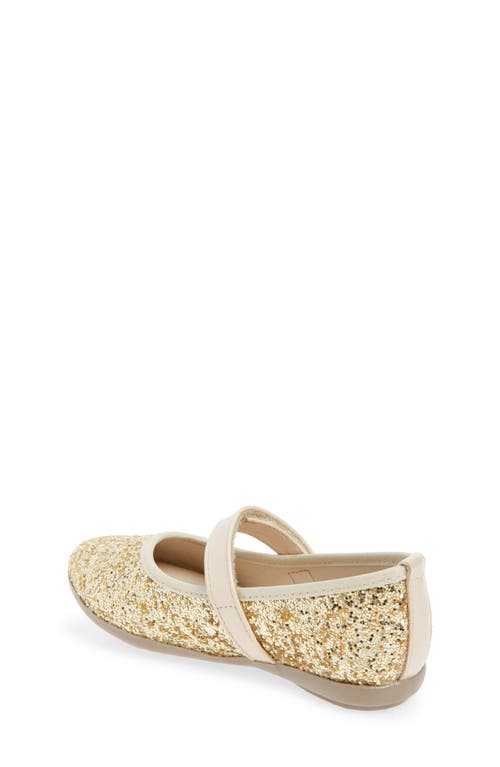 Childrenchic Kids' Estrella Mary Jane Flat In Gold