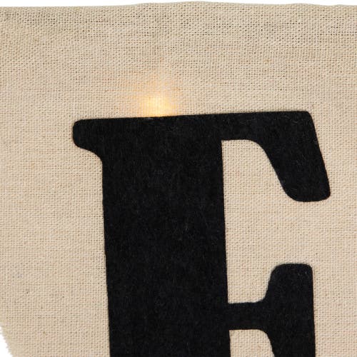 Northlight 18.75in Battery Operated Led Lighted Burlap Halloween Lights In Multi