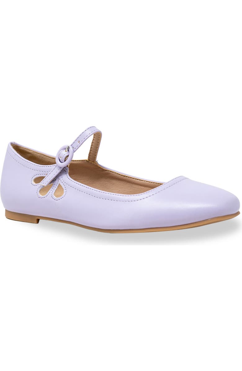 CHASE AND CHLOE Mary Jane Ballerina Flat, Main, color, Purple