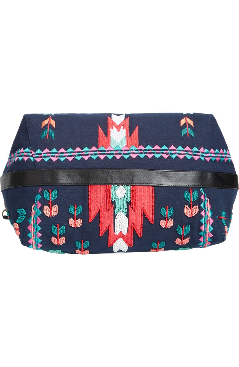 STEVEN by Steve Madden Beaded Tassel Tote, Alternate, color,