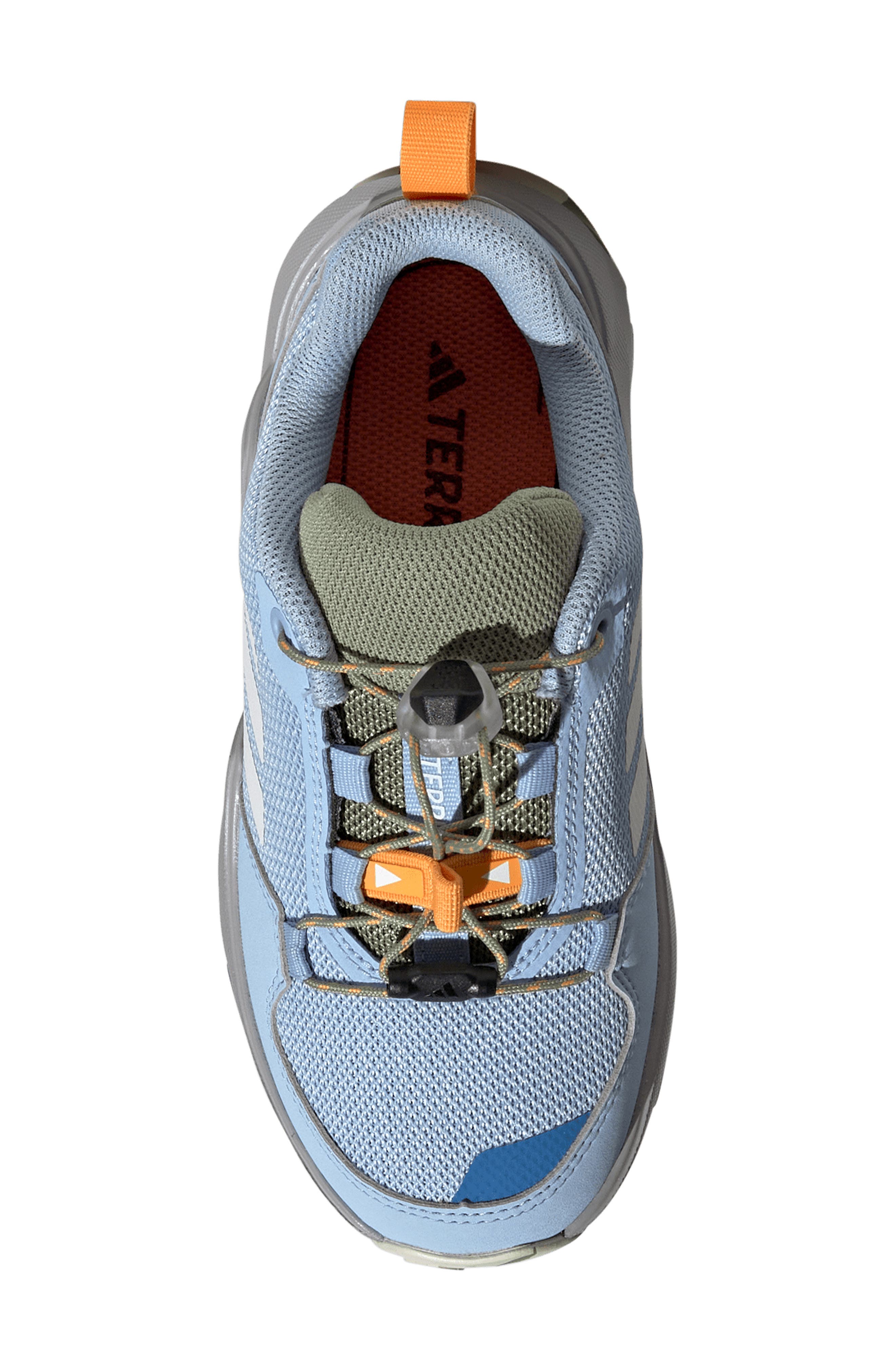 adidas Kids' Terrex Ax4r Mid Hiking Shoe, Alternate, color, Blue/ White/ Grey