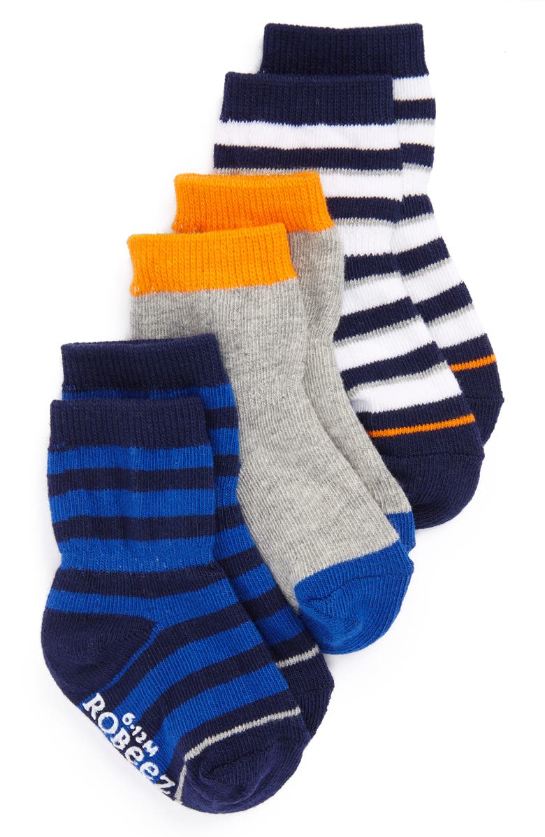 Robeez<sup>®</sup> Assorted 3-Pack Socks, Main, color, 