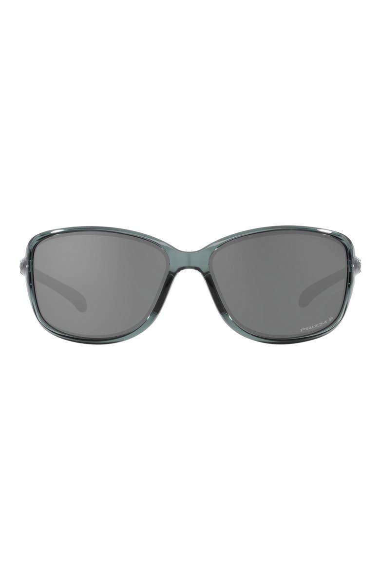 Cohort 62mm Polarized Oversize Sunglasses, Main, color, CRYSTAL