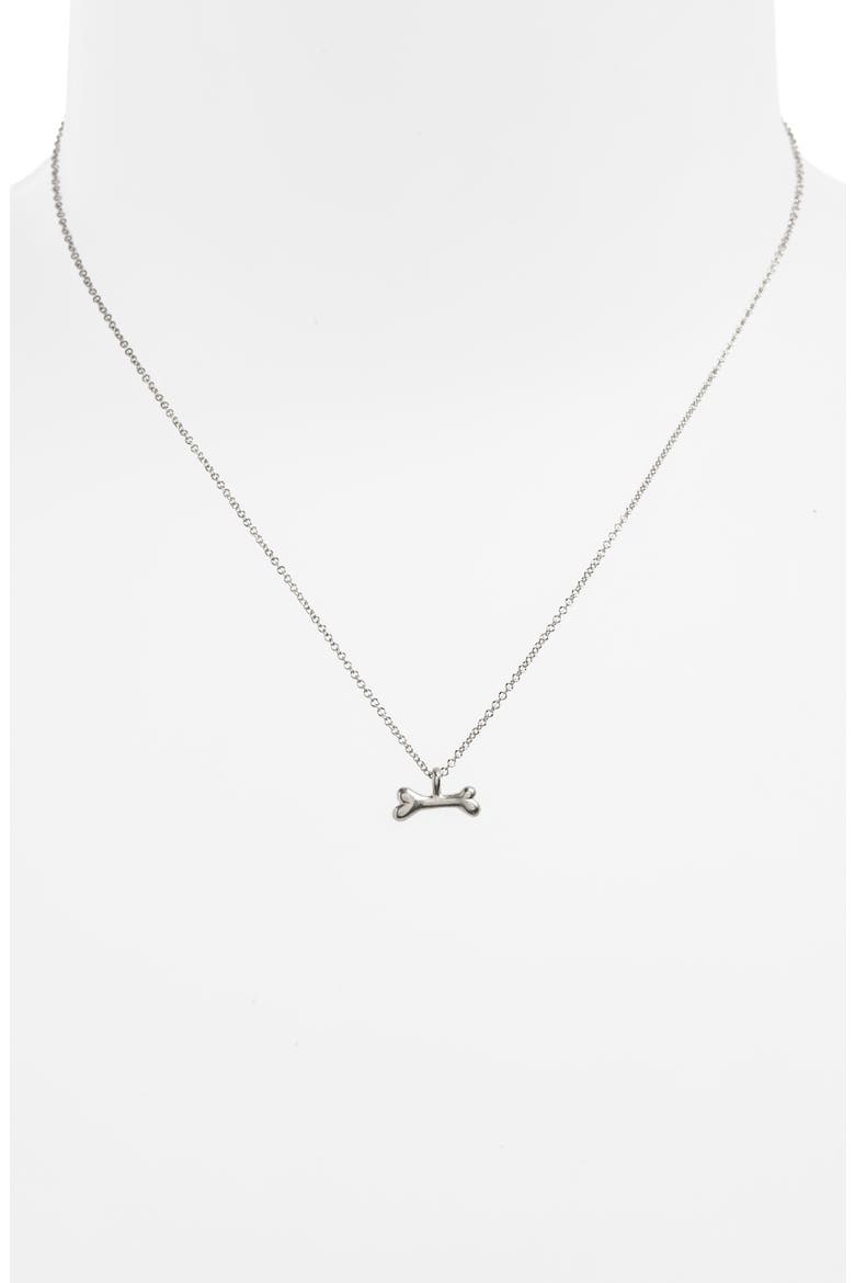 In Dogs We Trust Pendant Necklace, Alternate, color, SILVER