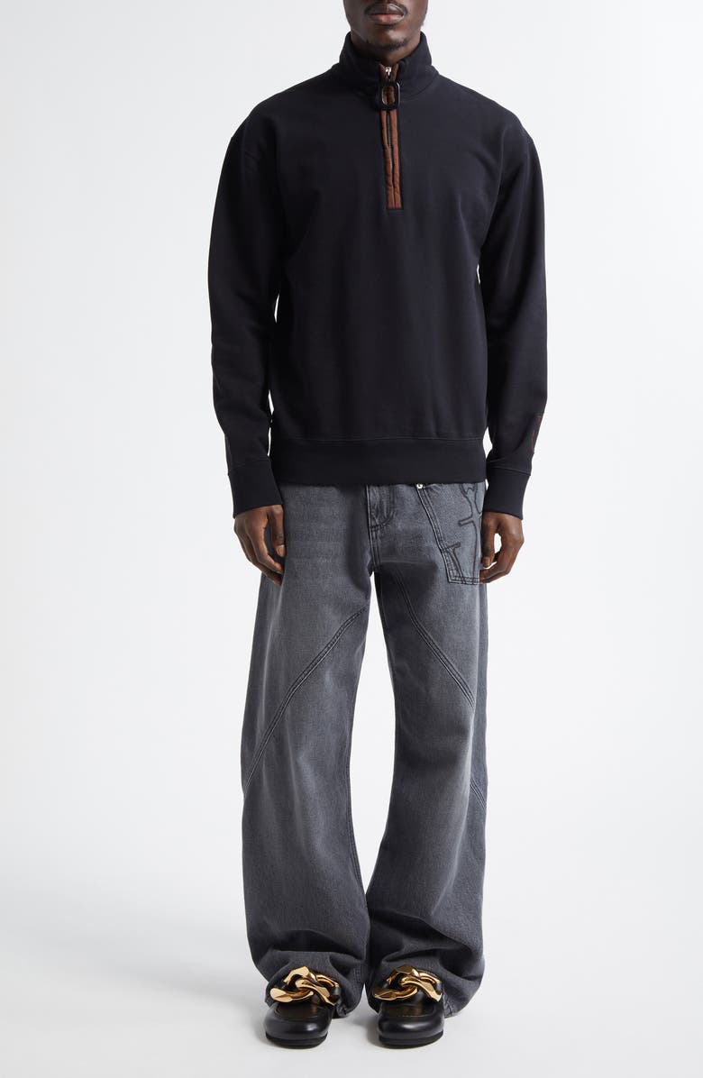 JW Anderson Twisted Workwear Jeans, Alternate, color, Grey 929