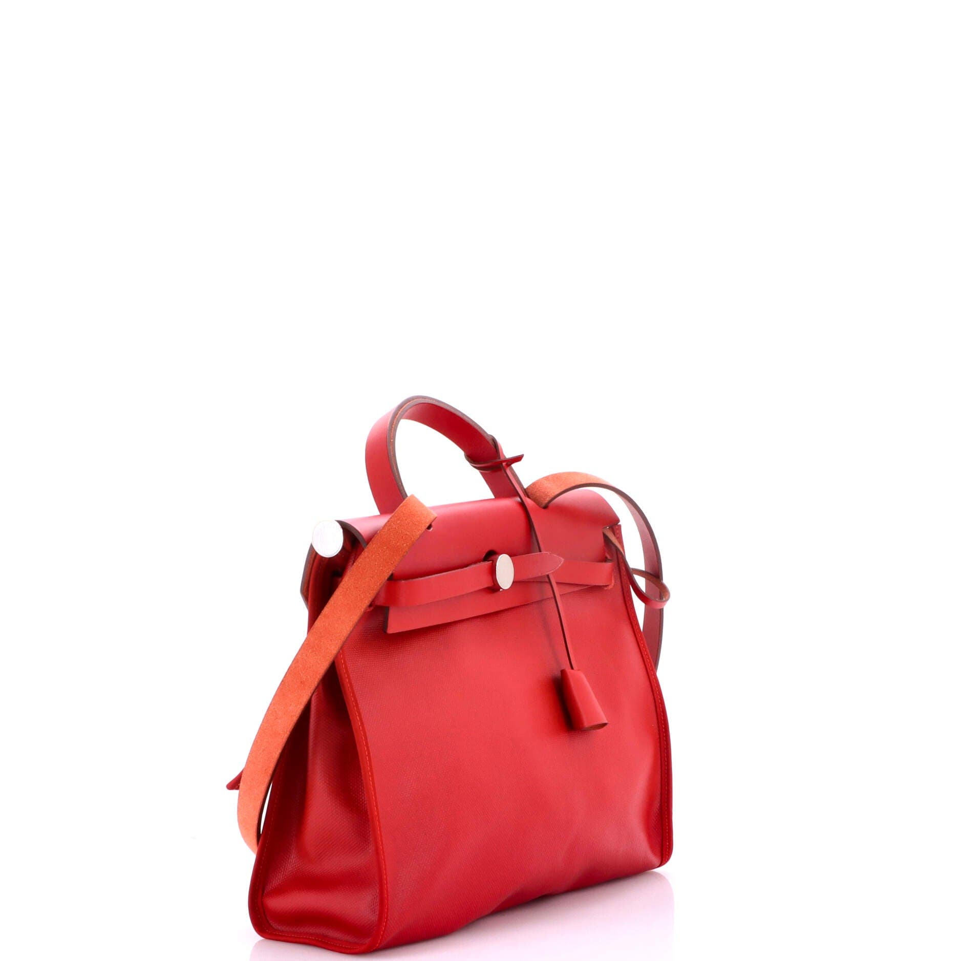 Herbag Zip Berline Vache Canvas and Leather 31, Alternate, color, Red