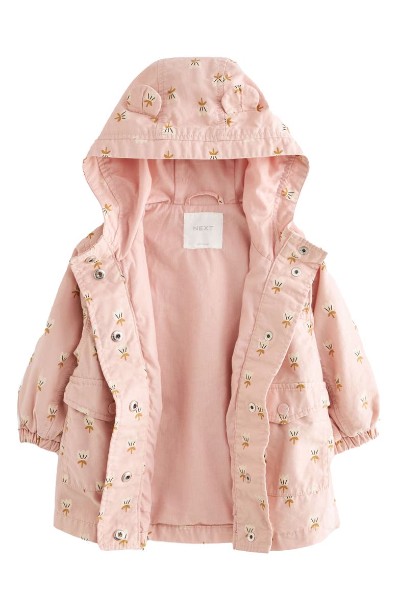 NEXT Kids' Floral Water Resistant Hooded Jacket, Alternate, color, 