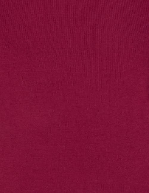 Leveret Kids Long Sleeve T-shirt, 100% Cotton, Solid Colors In Burgundy