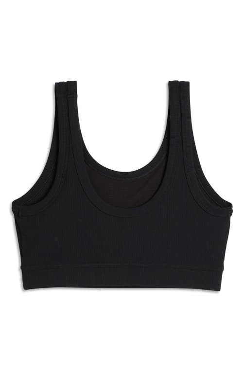 Tomboyx Essentials Rib Sports Bra In Black