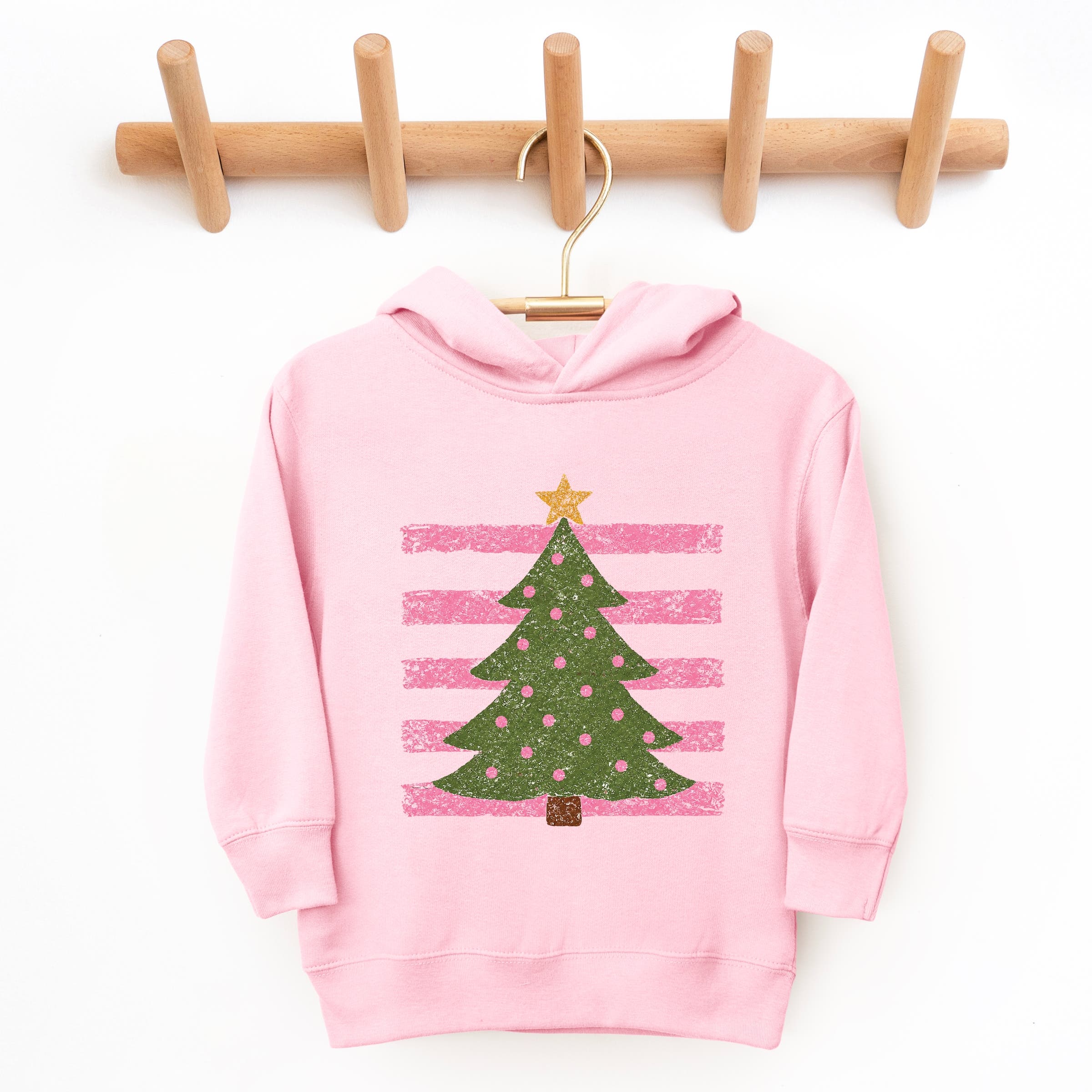 The Juniper Shop Christmas Tree Stripes Hoodie (Toddler) | Nordstrom