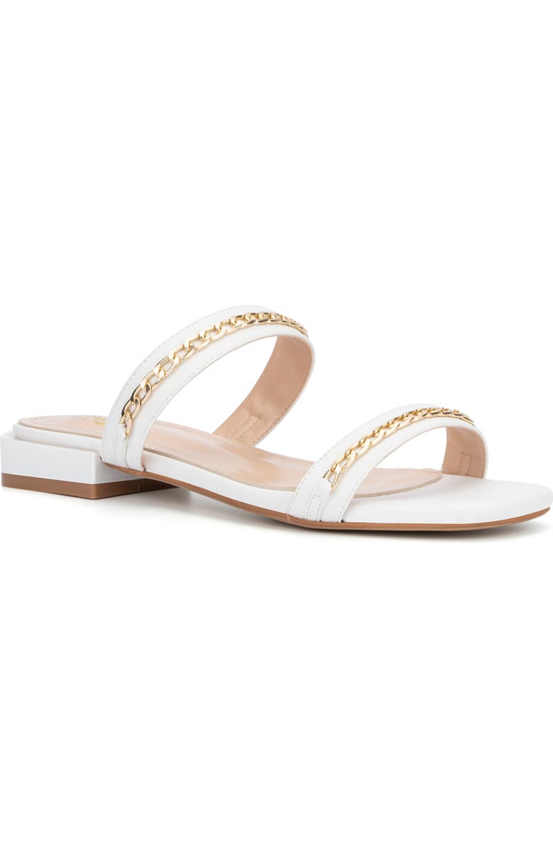 NEW YORK AND COMPANY Becki Flat Sandal, Main, color,