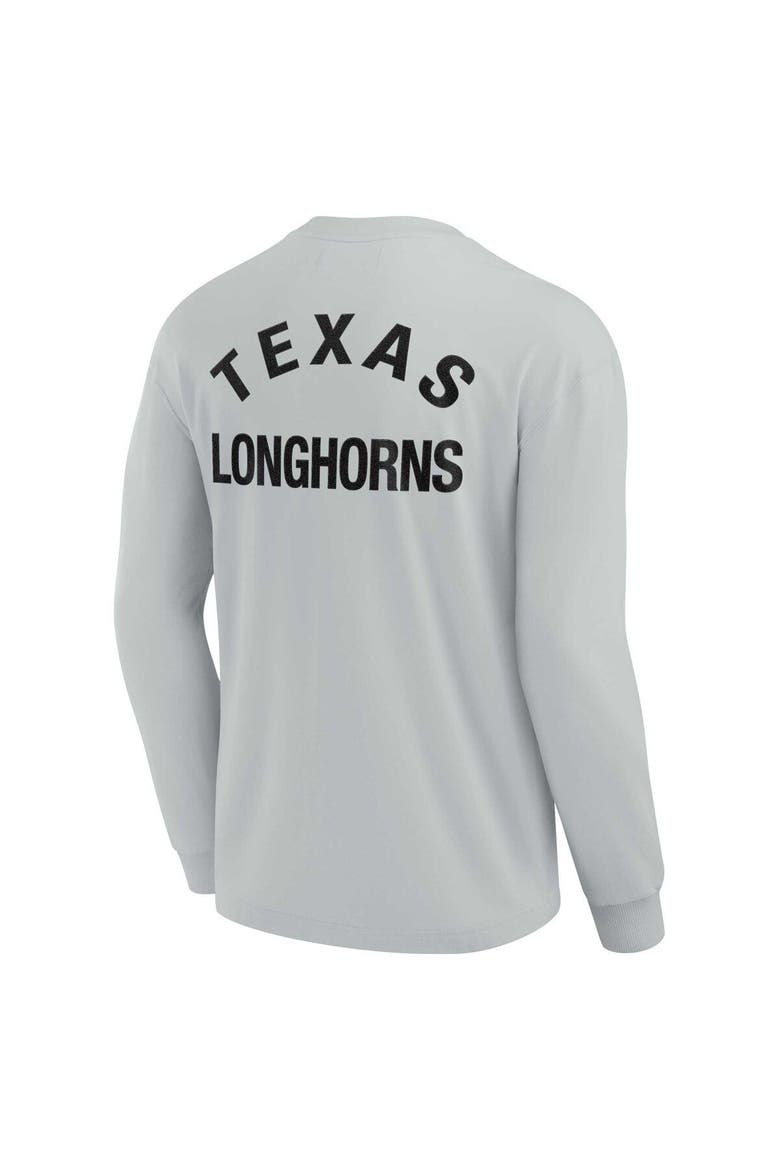 Unisex Fanatics Signature Gray Texas Longhorns Elements Super Soft Long Sleeve T-Shirt, Alternate, color, Gray