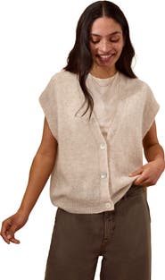 Celtic & Co. Grown On Button Up Sleeve Cardigan