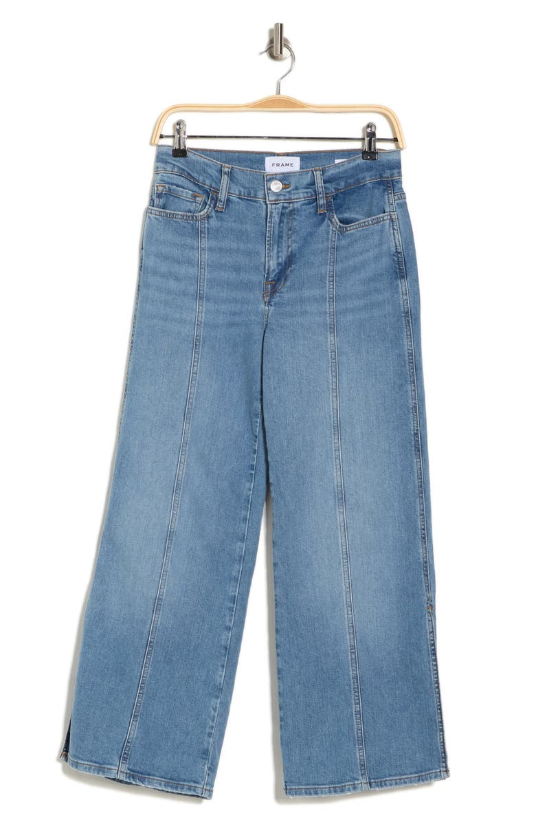 FRAME Pixie Le Slim High Waist Crop Palazzo Jeans, Alternate, color,