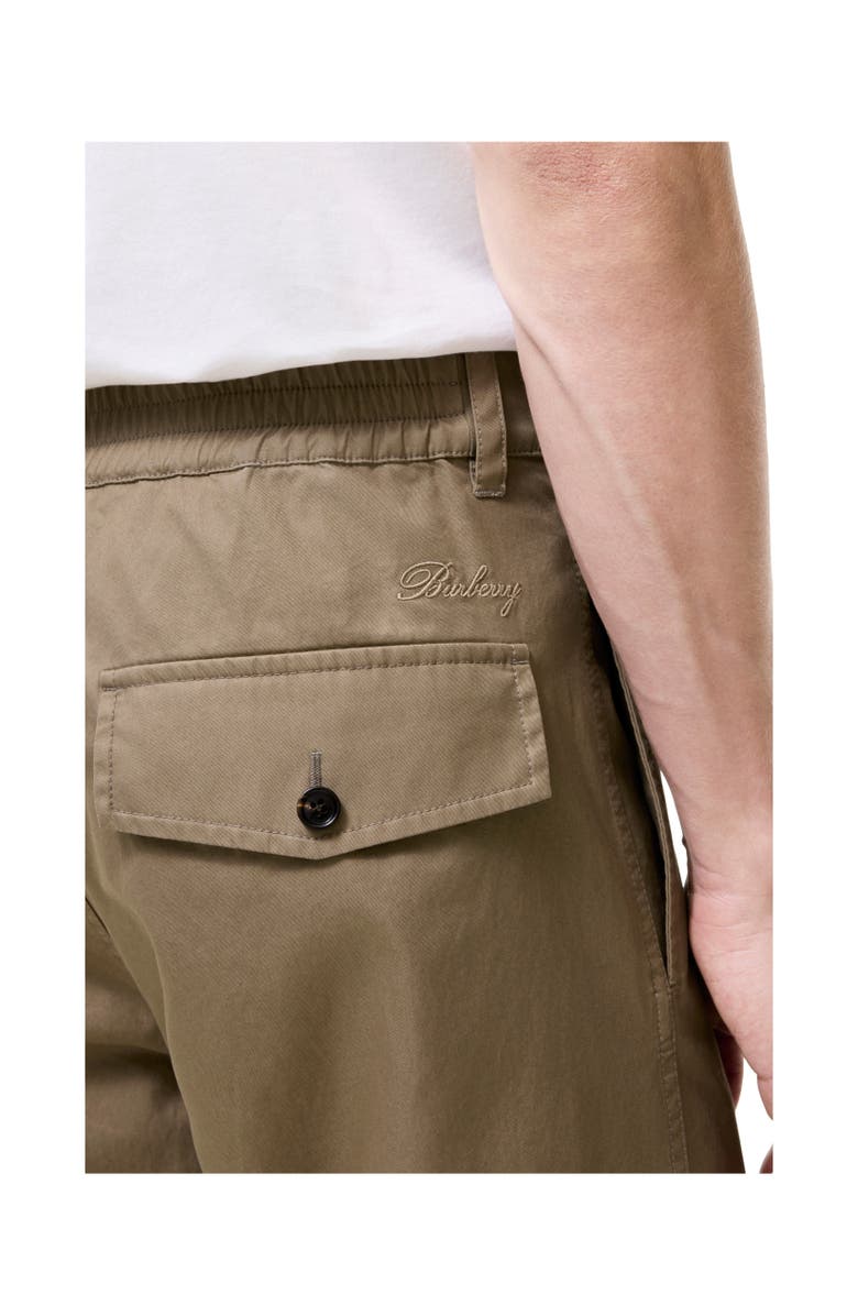 Burberry Tropical Gabardine Chinos, Alternate, color, Finch Brown