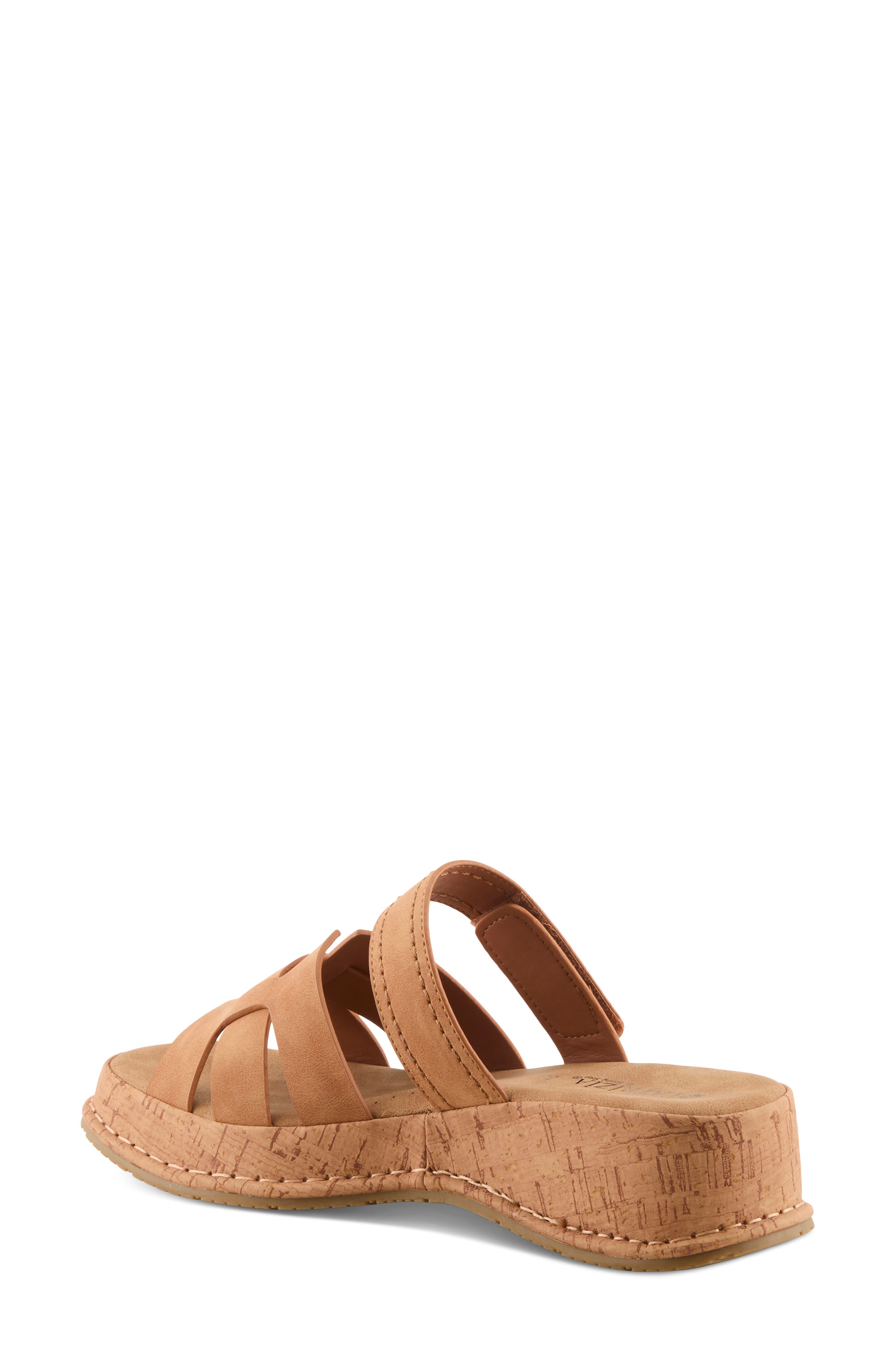 Markale Platform Wedge Sandal, Alternate, color, CAMEL