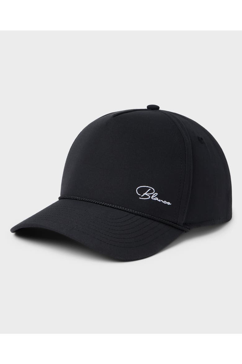 Blanco Left-Dash Hat, Main, color, black with black rope