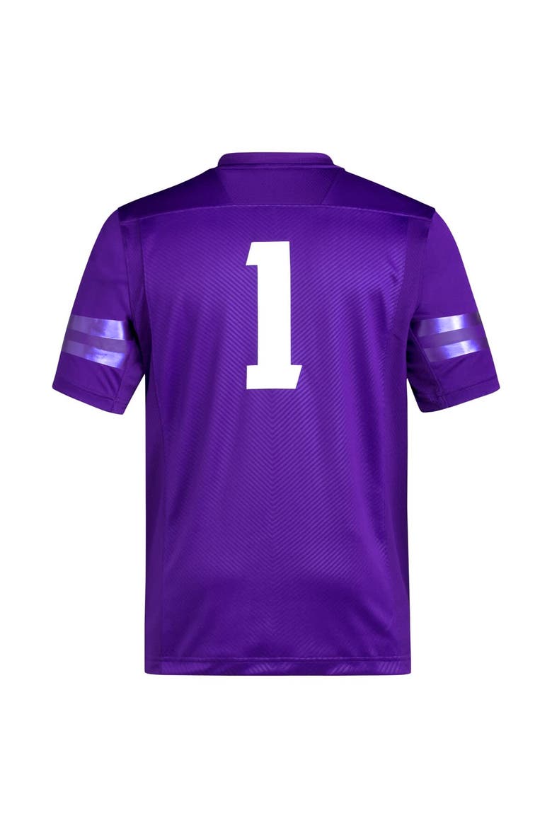 Men's adidas #1 Purple Washington Huskies Premier Football Jersey, Alternate, color, Purple