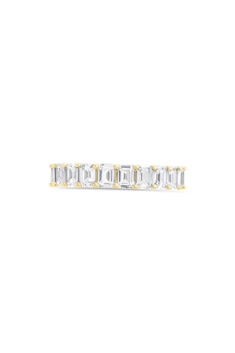 Rio Baguette Cubic Zirconia Eternity Band Ring, Alternate, color, GOLD
