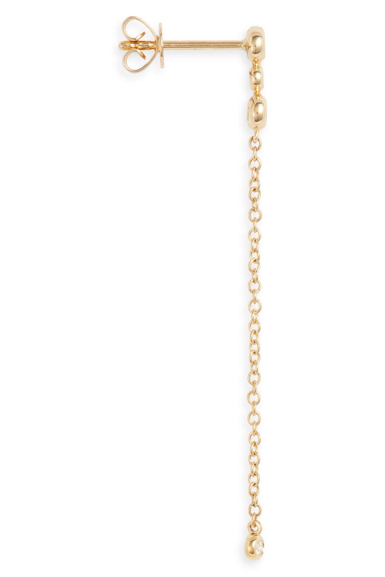 Monaco Chain Drop Earrings (Nordstrom Exclusive), Alternate, color, YELLOW GOLD/ DIAMOND