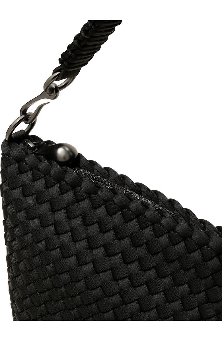 NAGHEDI Small Porto Half Moon Shoulder Bag, Alternate, color, Onyx