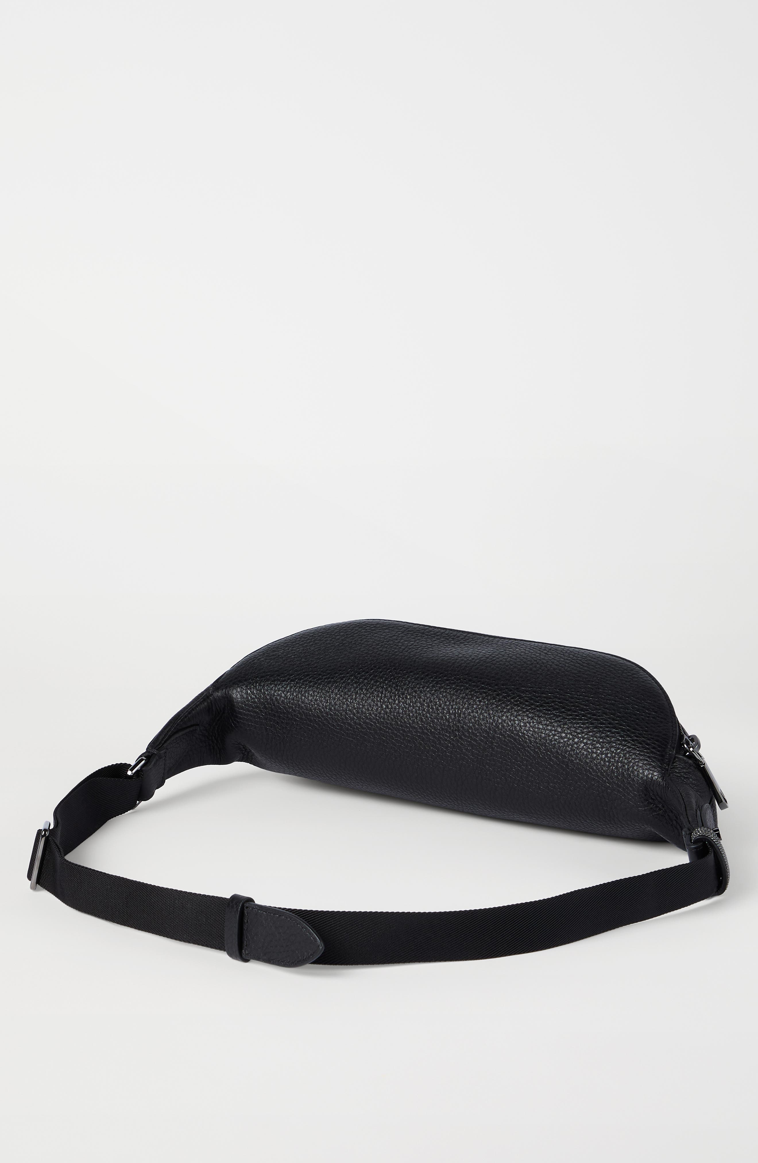 Brunello Cucinelli BC Duo belt bag, Alternate, color, Black