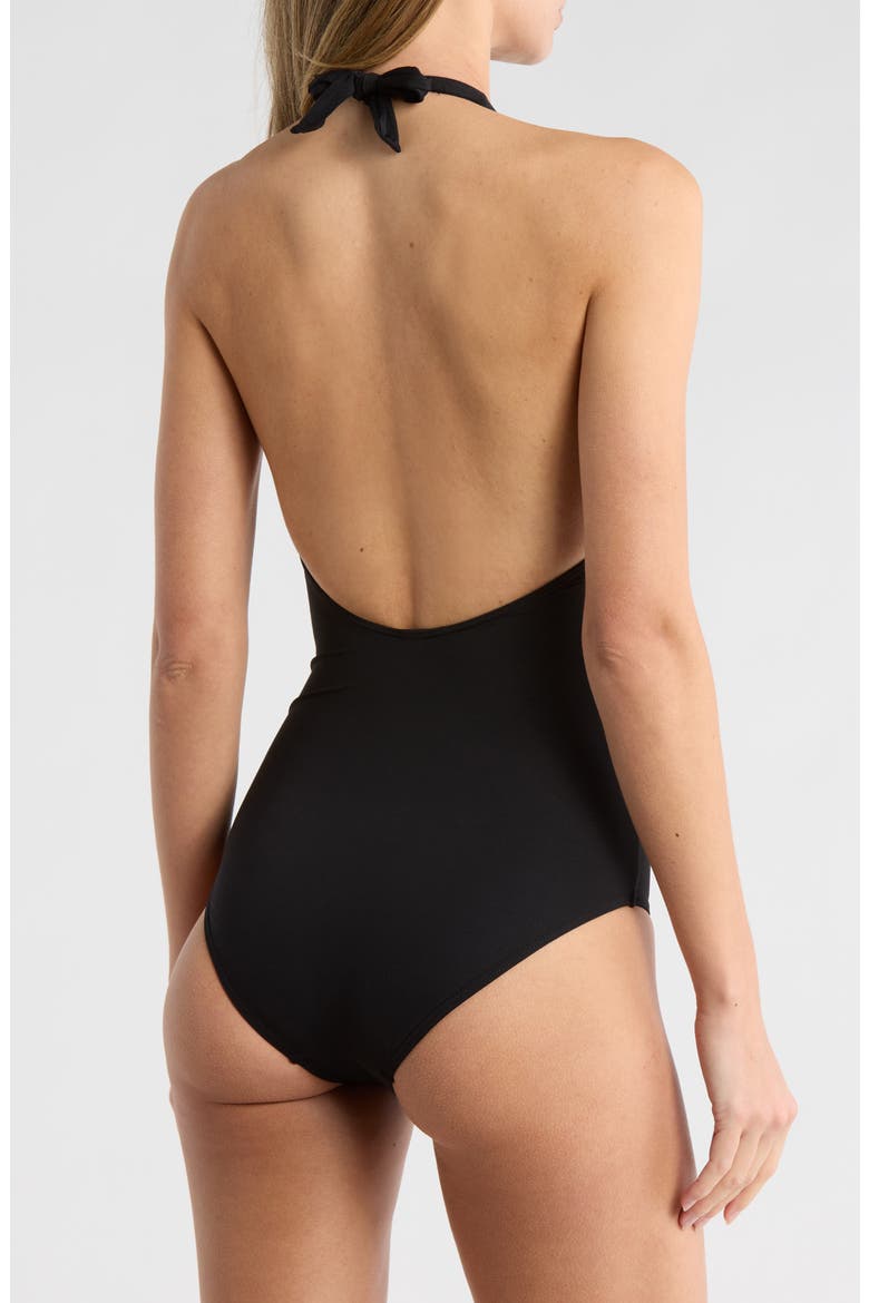 Essentials Edit Keyhole One-Piece Swimsuit, Alternate, color, BLACK