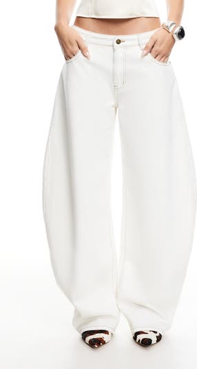 Horseshoe Low Rise Barrel Leg Jeans