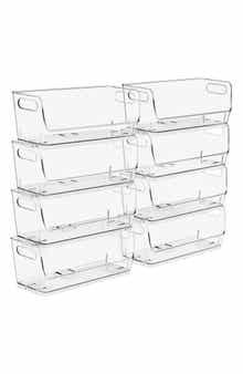 Stackable Open Front Storage Bins