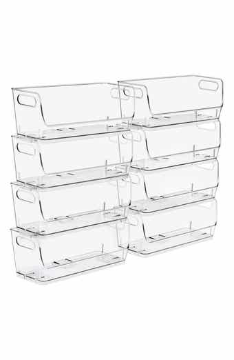 Stackable Open Front Storage Bins