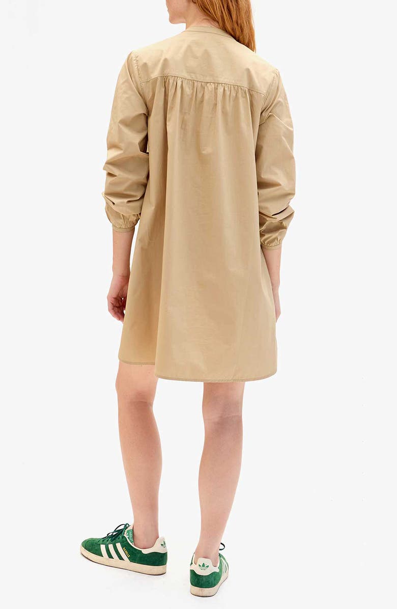Clare V. St. Martin Poplin Shirtdress, Alternate, color, Khaki
