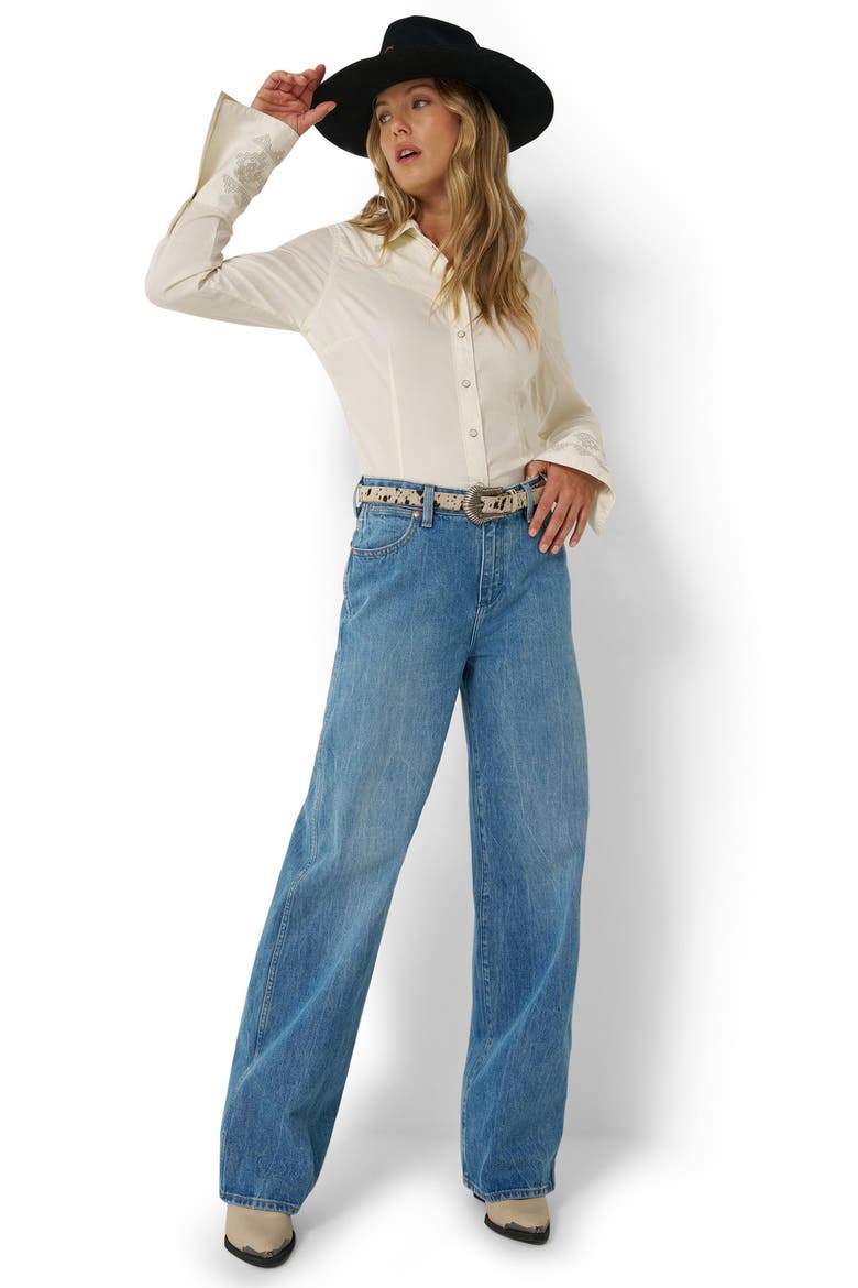 Joey Wide Leg Jeans, Alternate, color, STORM TRAIL
