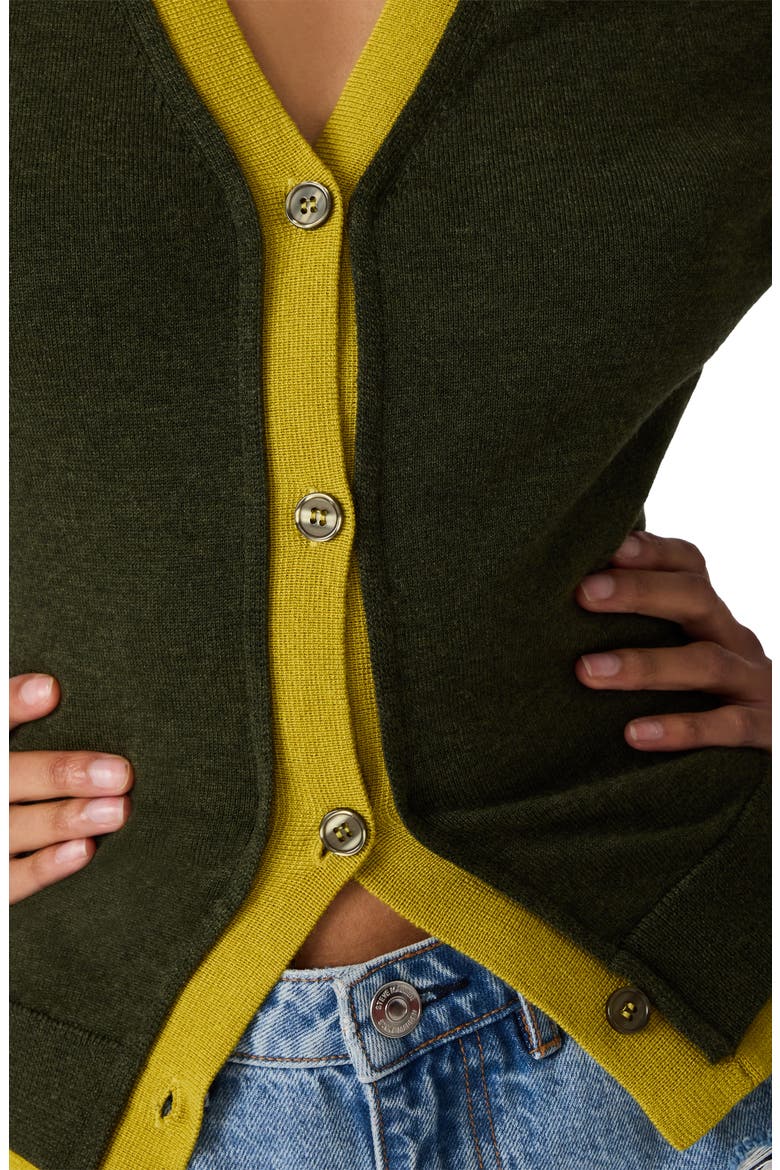 Arwen Cardigan, Alternate, color, DARK OLIVE