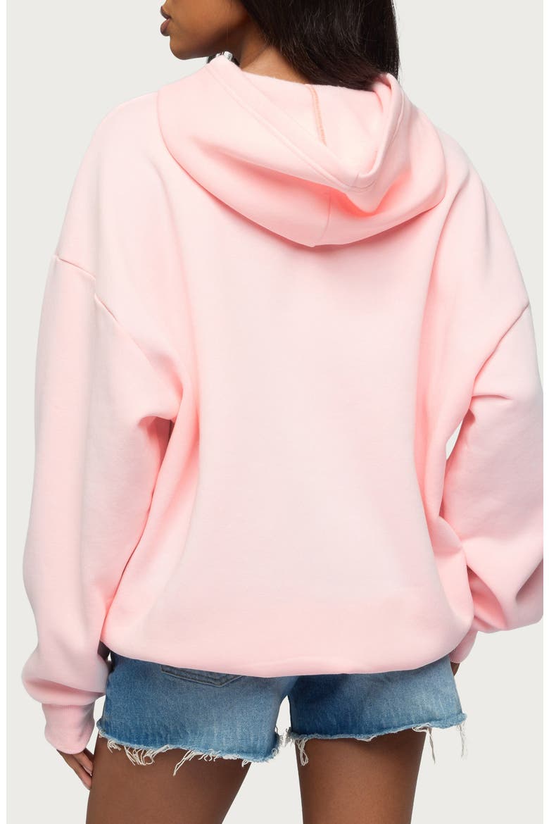 Camo Cutie Logo Oversize Hoodie, Alternate, color, LIGHT-PINK