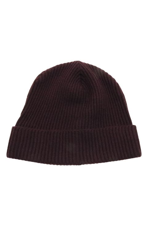 Merino Wool Rib Cuff Beanie
