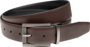 Nike Double Row Stitched Reversible Faux Leather Belt